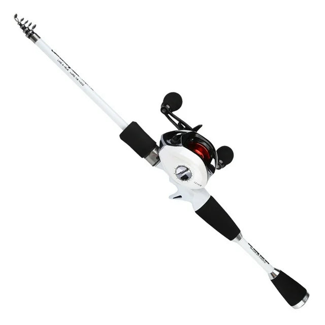 Carbon Fishing Rod Lightweight Spinning Telescopic Rock Pole Pesca (1.8m)