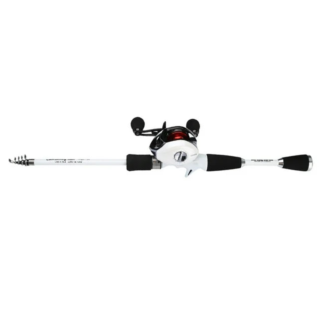 Carbon Fishing Rod Lightweight Spinning Telescopic Rock Pole Pesca (1.8m)